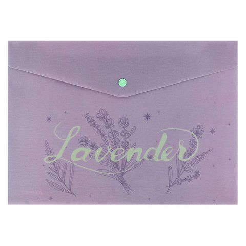 Папка на кнопке, А4+, Lavender-1 1495-36-a фото