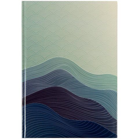 Книга записна у твердій обкладинці, Waves , Формат А4, 96 аркушів у клітинку 8422-562-A фото