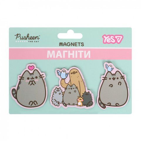 Магніти фігурні Yes Pusheen 3 шт 708547 фото