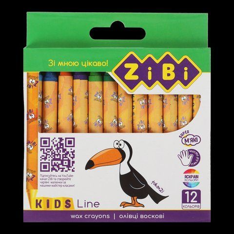 Олівці воскові, 12 кольорів, KIDS Line ZB.2481 фото