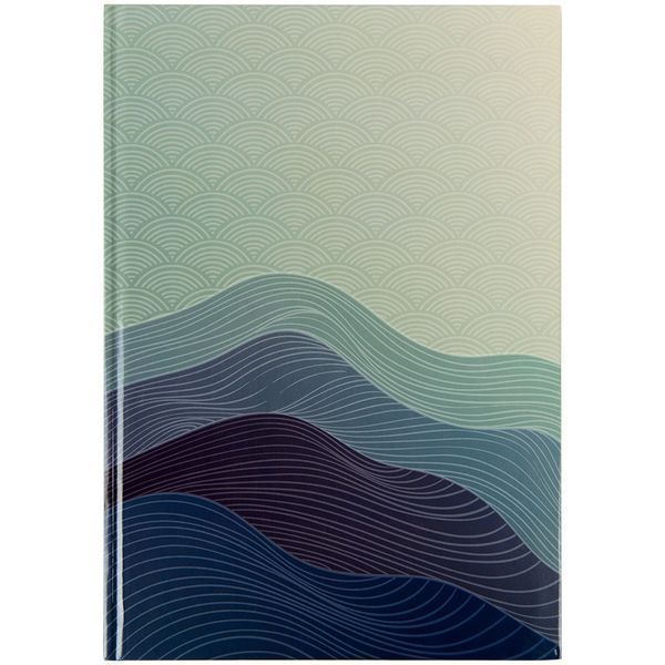 Книга записна у твердій обкладинці, Waves , Формат А4, 96 аркушів у клітинку 8422-562-A фото