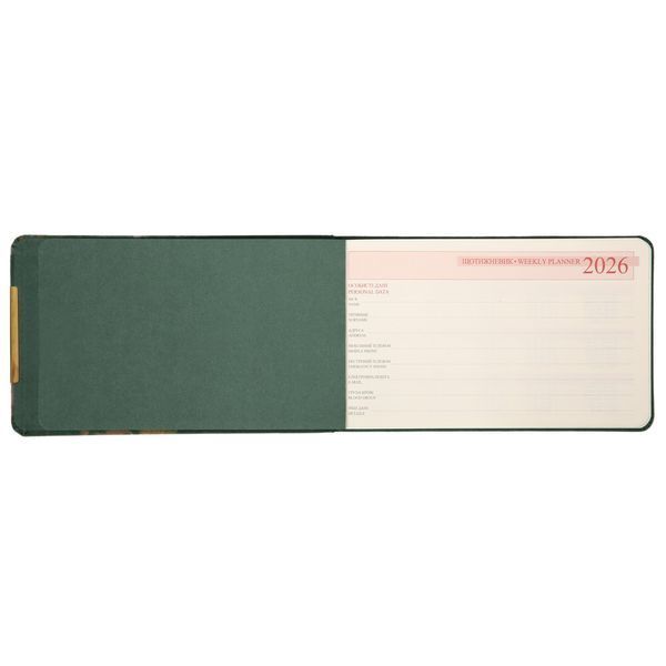 Еженедельник 10х17 см Leo Planner датированный 2026 "Bloom", интегральный, 128 страниц 252714 фото