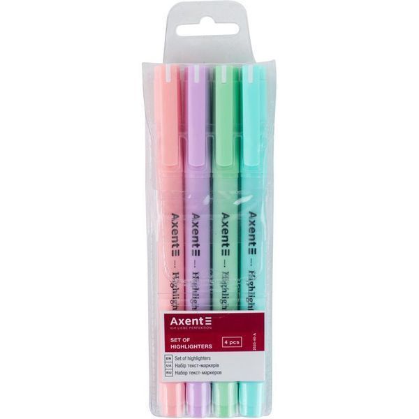Маркер Highlighter Pastel 2533-A, 2-4 мм кл., набір з 4-х 2533-40-a фото