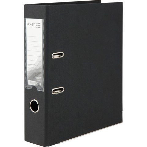 Регистратор двустор. PP 7,5 cм, собр, черн d1712-01c фото