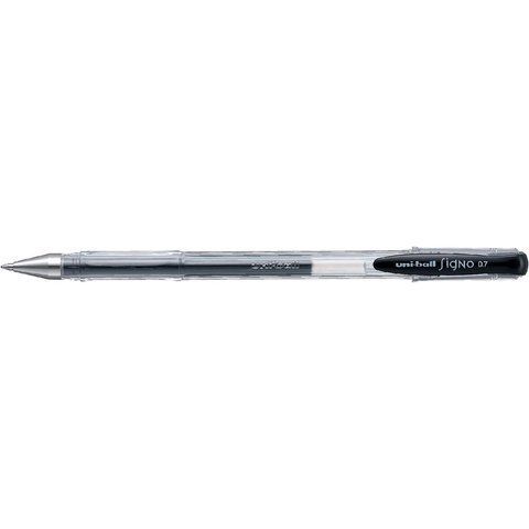 Ручка гелева Signo FINE, 0.7мм, пише чорним UM-100.(07).Black фото