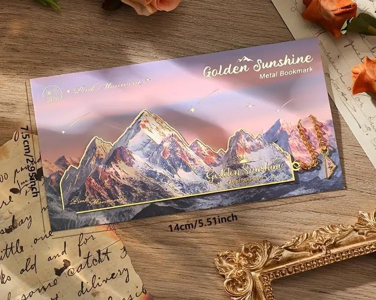 Металева закладка для книг "Orange Sunrise" px-00613-4 фото