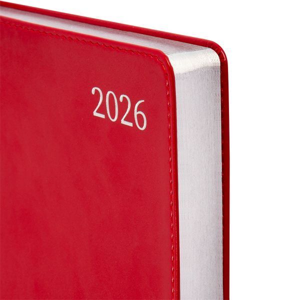 Щоденник А5 Leo Planner датований 2026 "Aldento", інтегральний, червоний, 368 сторінок 252671 фото