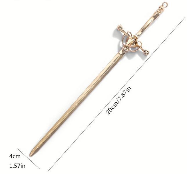 Металева заколка-закладка для книг "Golden Sword" px-00720-2 фото
