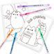 Розмальовка А4 Yes Pusheen із гелевими ручками з гліттером 450168 фото 2