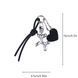 Брелок "Balloon Dog", срібний з чорним сердечком px-01166-2 фото 2