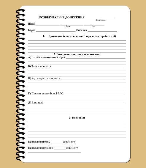 Всепогодний блокнот Ecopybook Tactical A5 Начальника розвідки дивізіону ЕТ-9 фото