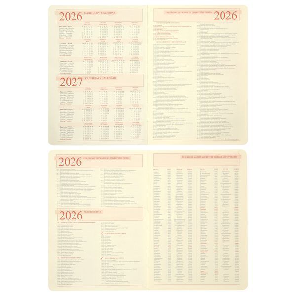 Ежедневник А6 Leo Planner датированный 2026 "Aldento", интегральный, коричневый, 352 страницы 252674 фото