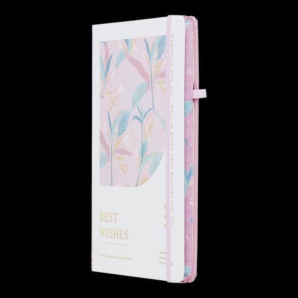 Книжка записна ESSENCE, на гумці, А5, 80 арк., клітинка., офсет крем., тв.лам.обл., біла BM.255124-12 фото