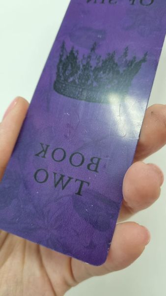 Акрилова закладка для книг "King of sin" УЦІНКА!!! px-00731-2 фото