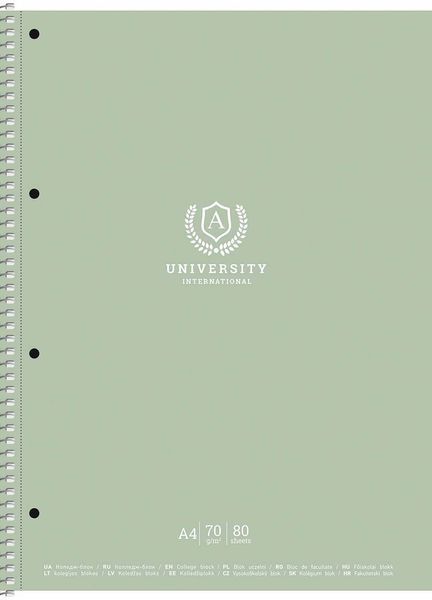 Коледж-блок, A4+, 80 аркушів, клітинка A4-CC-080-6508K фото
