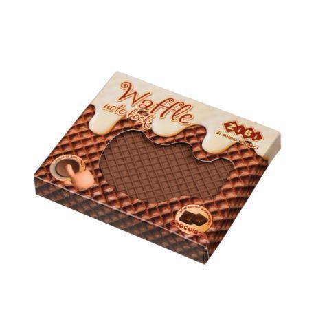 Блокнот WAFFLE, 90х90мм, 80 арк., нелінований, ароматизована Soft touch обкладинка ZB.12470-25 фото