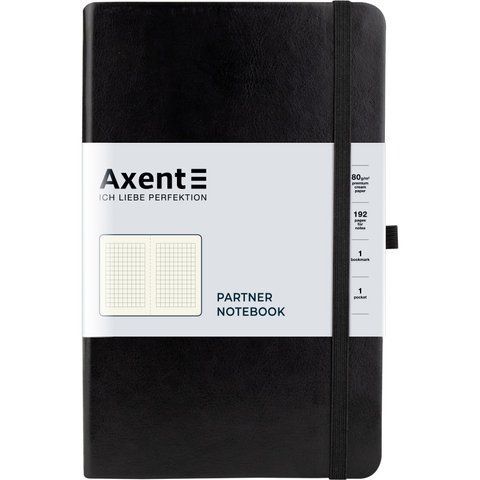 Книга записна Partner Lux, 125*195, 96арк, кл, чор 8202-01-a фото