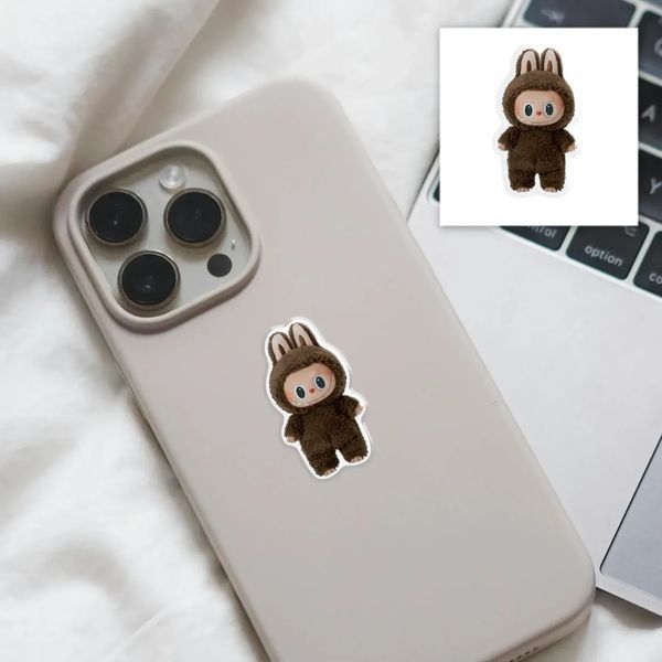 Объемная 3D наклейка "Labubu Brown" SX-310 фото