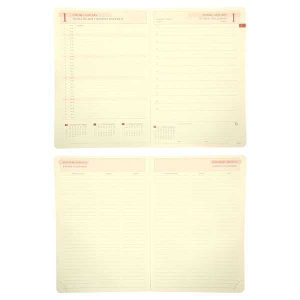 Щоденник А5 Leo Planner датований 2026 "Case", інтегральний, коричневий, 368 сторінок 252659 фото