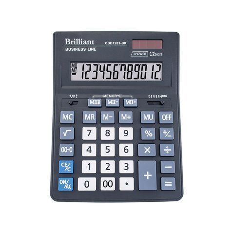 Калькулятор Brilliant CDB1201-BK, 12 розрядів CDB1201-BK фото