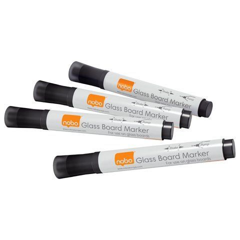 Набір маркерів Glass Whiteboard Marker чорні (4), арт.1905322 1905322 фото