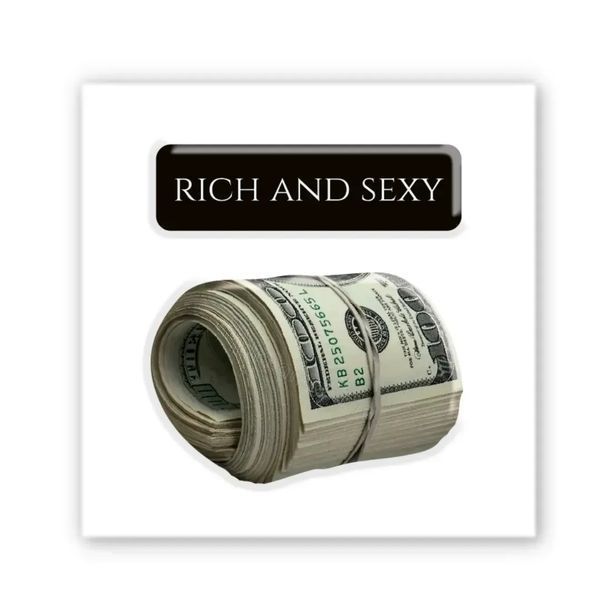 Об'ємна наліпка "Rich and sexy" SX-300 фото
