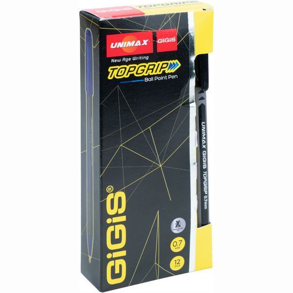 Ручка кулькова Topgrip, чорна ux-148-01 фото