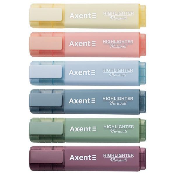 Маркер Highlighter 2537-A, 1-5 мм клиноп. morandi асорті, 1 шт. 2537-50-A фото
