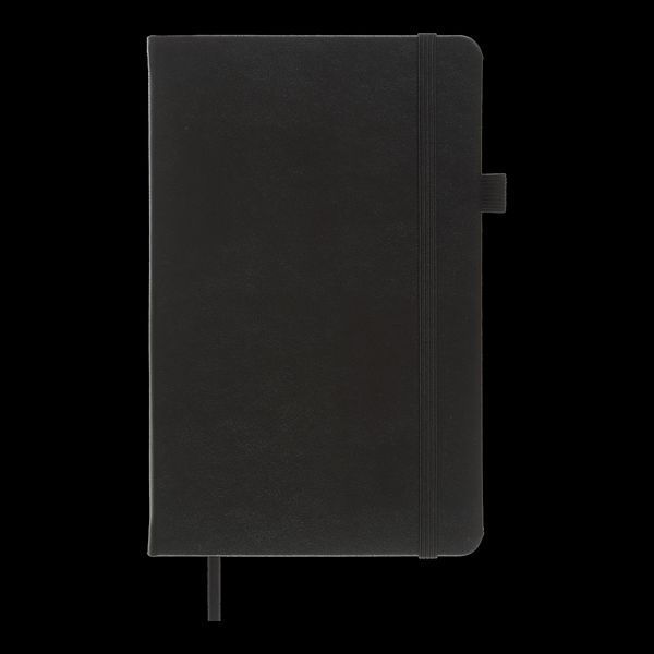 Книга записна ETALON 125*195, 96 арк., точка, обкл. штучна шкіра, чорний BM.291360-01 фото