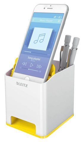 Пластиковая подставка для ручек Leitz WOW квадратная, желтая, арт.5363-10-16 5363-10-16 фото