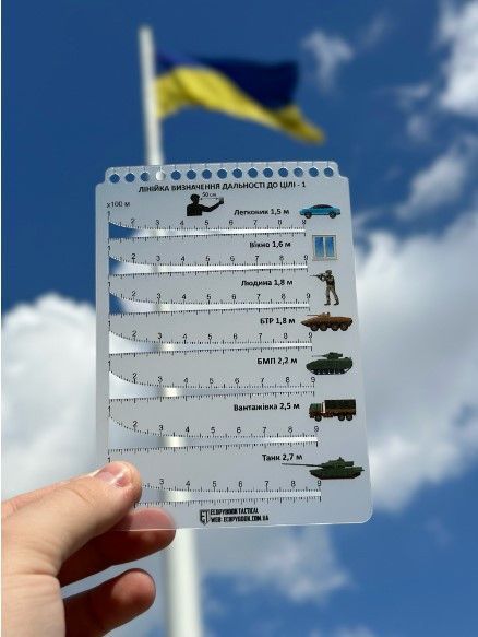 Офіцерська лінійка визначення дальності до цілі (ЛВДЦ) Л-ЛВДЦ фото