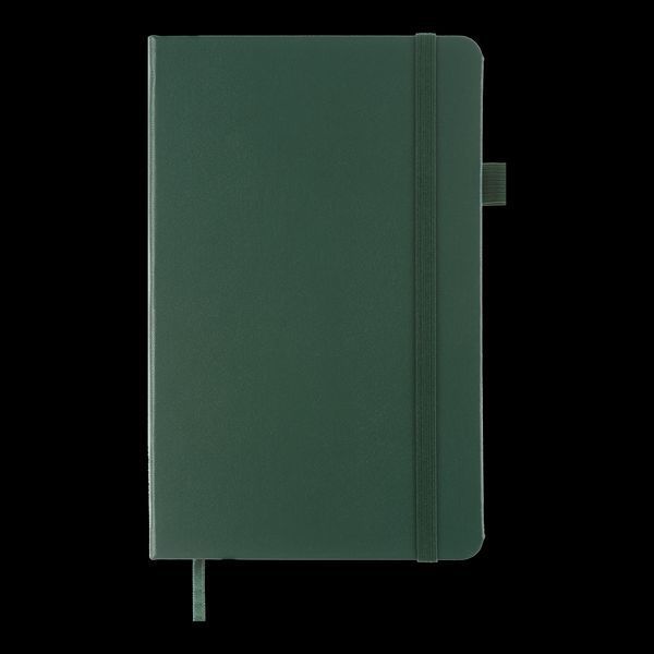 Книга записна ETALON 125*195, 96 арк., точка, обкл. штучна шкіра, зелений BM.291360-04 фото