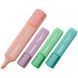 Маркер Highlighter 2537-A, 1-5 мм клиноп., набір 4х пастель 2537-80-a фото 1