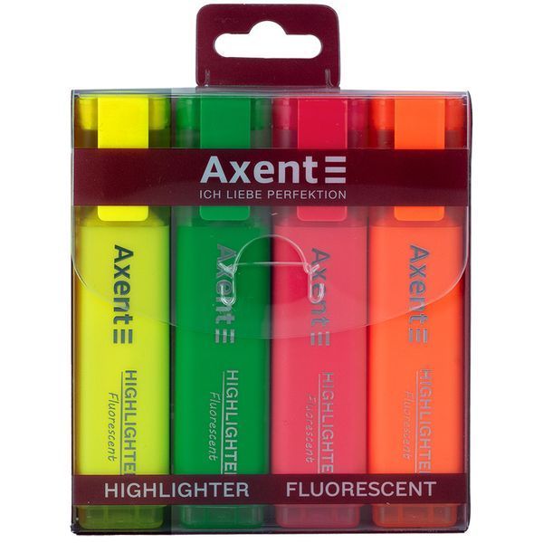 Маркер Highlighter 2537-A, 1-5 мм клиноп, набор из 4х цветов 2537-40-a фото