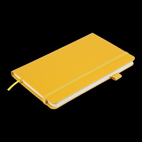 Книга записна ETALON 125*195, 96 арк., точка, обкл. штучна шкіра, жовтий BM.291360-08 фото