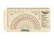 Лінійка PROTRACTOR UA "CHICKEN" 120x63 (mm) Л-PR-CH-UA фото 1