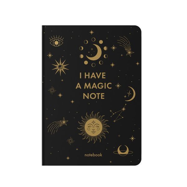 Блокнот в клетку &laquo;I HAVE A MAGIC NOTE&raquo; черный orner-2163 фото