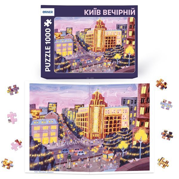 Пазл &laquo;Київ вечірній&raquo; 1000 елементів orner-2105 фото