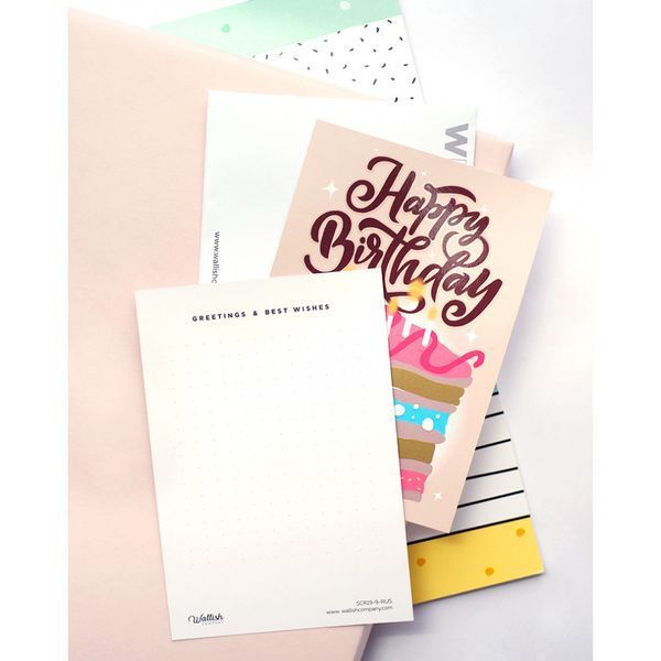 Вітальні листівки з Скретчем Happy Birthday px-011710 фото