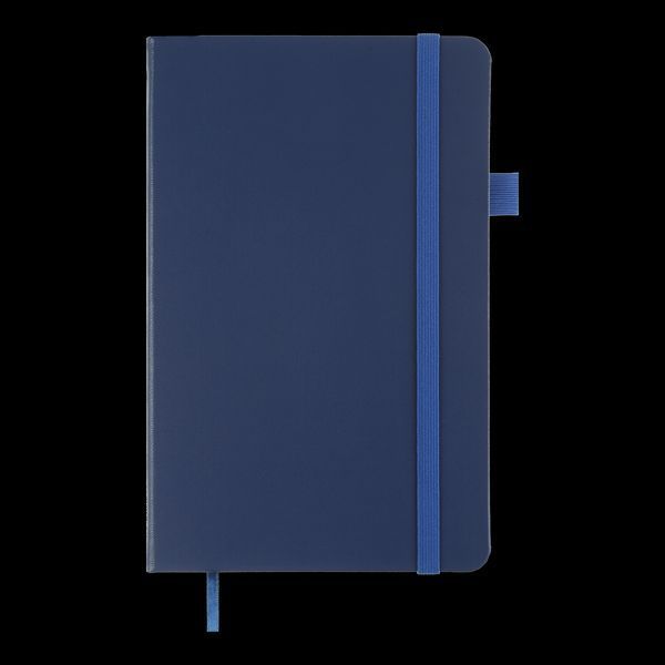 Книга записна ETALON 125*195, 96 арк., точка, обкл. штучна шкіра, синій BM.291360-02 фото