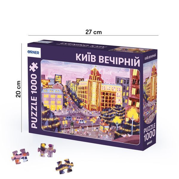Пазл &laquo;Київ вечірній&raquo; 1000 елементів orner-2105 фото