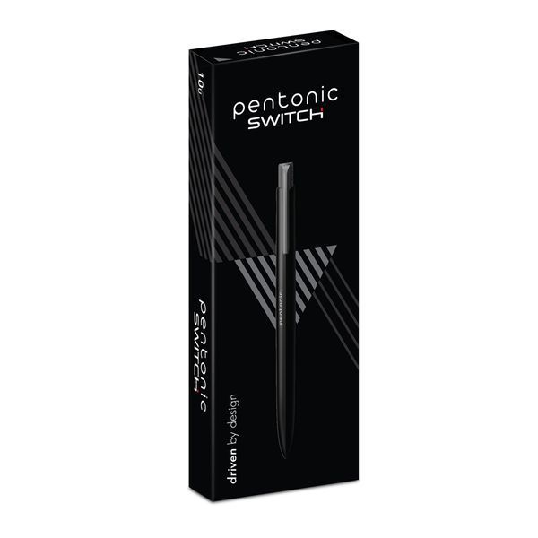 Ручка кулькова LINC Pentonic Switch 0,7 мм чорна автоматична 411950 фото