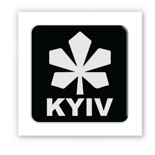 3D стікер KYIV black SX-123 фото