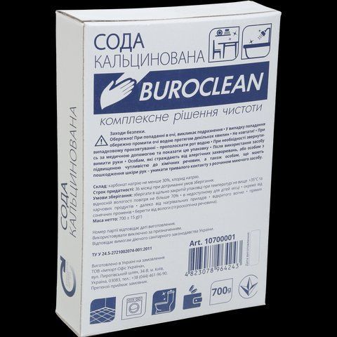 Средство для чистки сода кальцинированная Buroclean 700г 10700001 фото