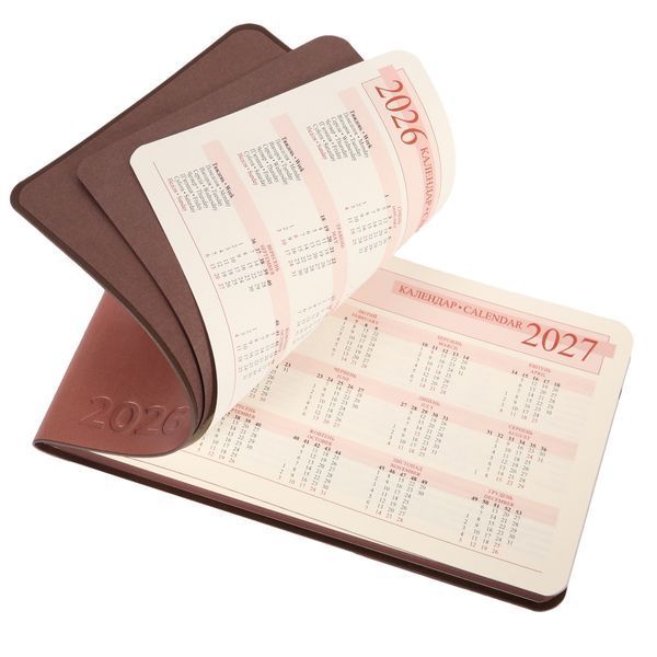 Еженедельник 10х17 см Leo Planner датированный 2026 "Choco", мягкий, 128 страниц 252716 фото
