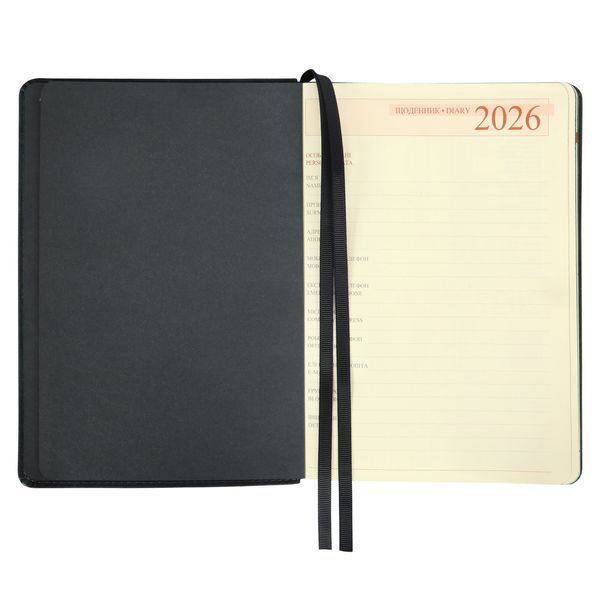 Щоденник А5 Leo Planner датований 2026 "Case", інтегральний, темний смарагд, 368 сторінок 252660 фото