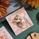Металева закладка для книг, фігурна, квіти, персикова px-00450-04 фото 1