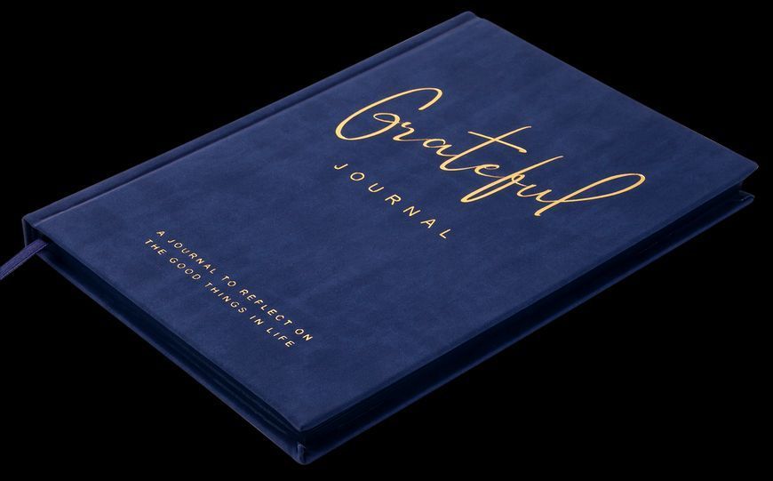 Блокнот діловий GRATEFUL А5, 96л, крапка, обкладинка штучна шкіра, синій BM.295319-02 фото