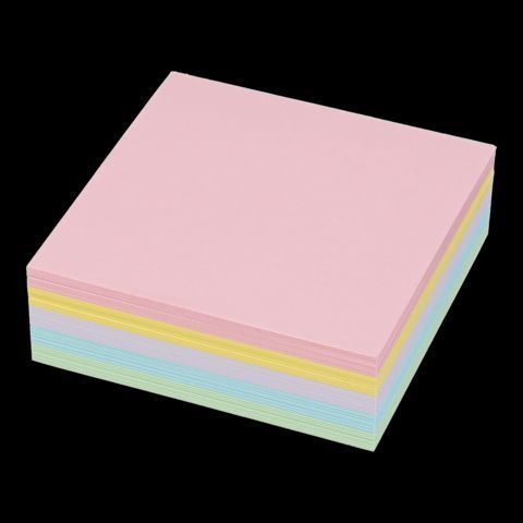 Блок бумаги для записей ЛЮКС ДЕКОР PASTEL, 90х90х30 мм, не склеенный BM.2283 фото