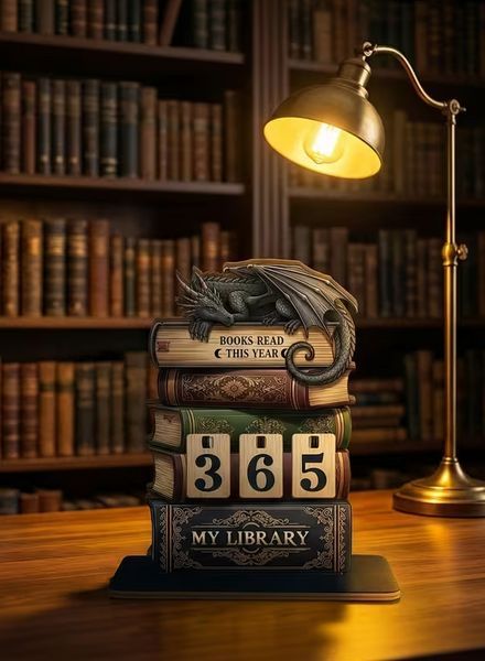 Трекер прочитаних книг, "My Lіbrary" з драконом px-01117 фото